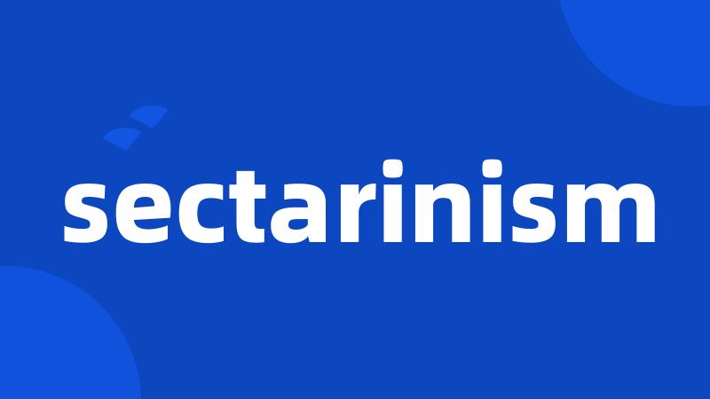 sectarinism