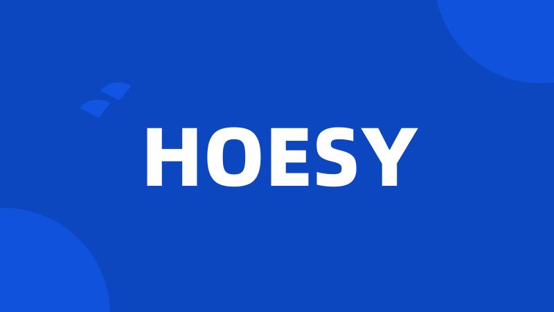 HOESY