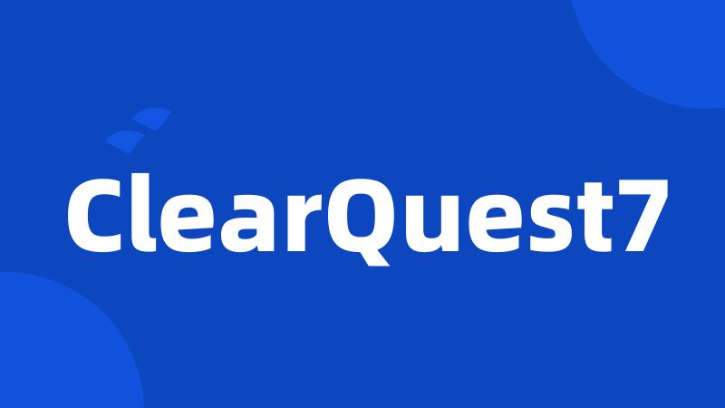 ClearQuest7