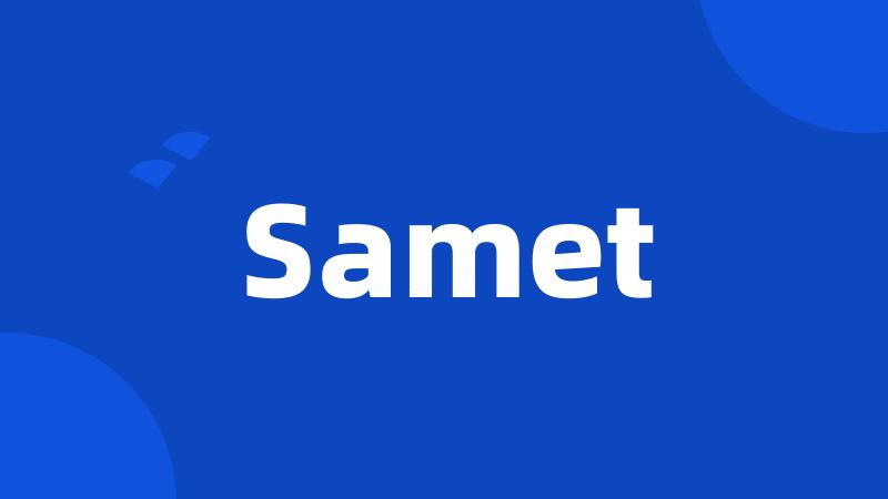 Samet