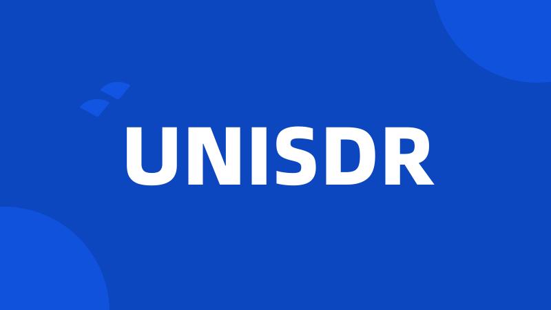 UNISDR