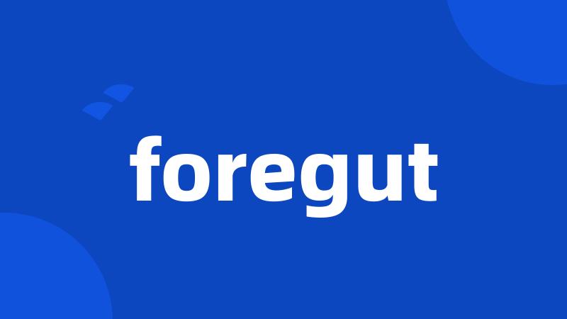 foregut