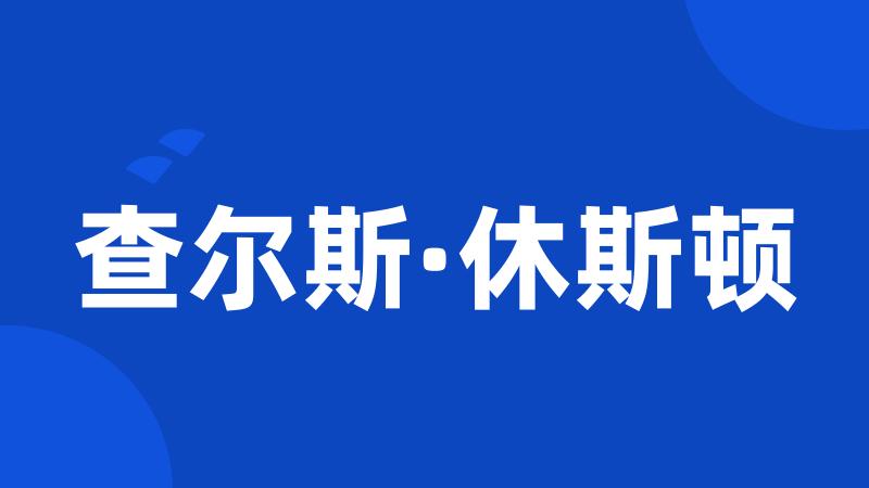 查尔斯·休斯顿