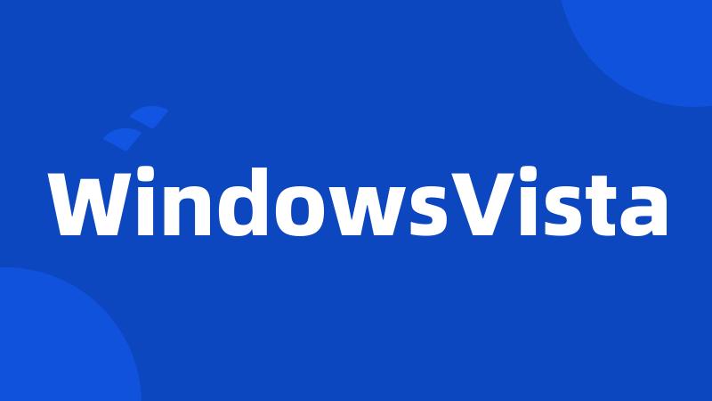 WindowsVista