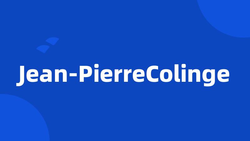 Jean-PierreColinge