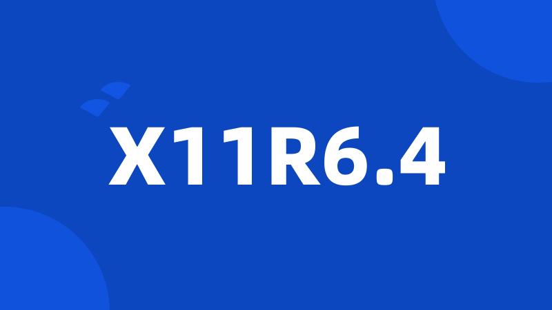 X11R6.4