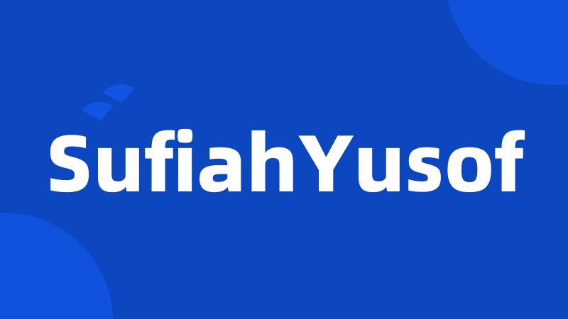 SufiahYusof