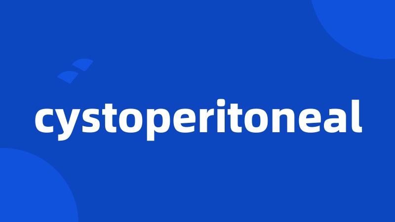 cystoperitoneal