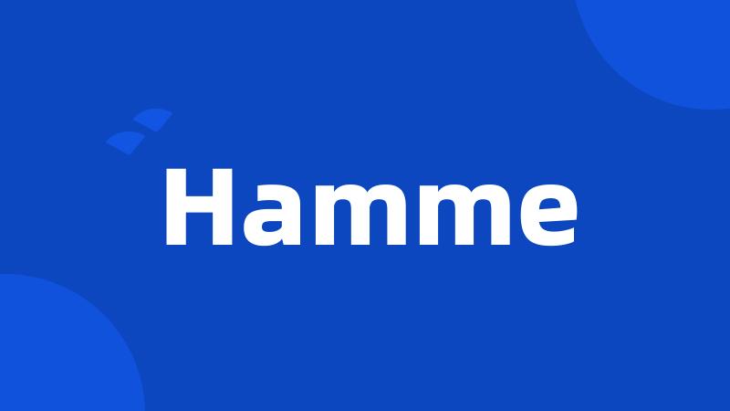 Hamme