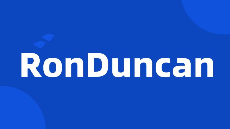 RonDuncan