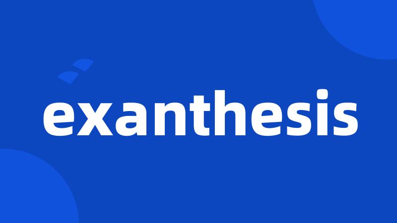 exanthesis