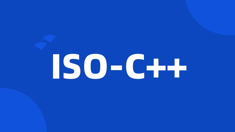 ISO-C++