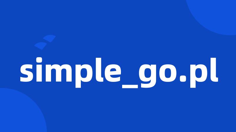 simple_go.pl