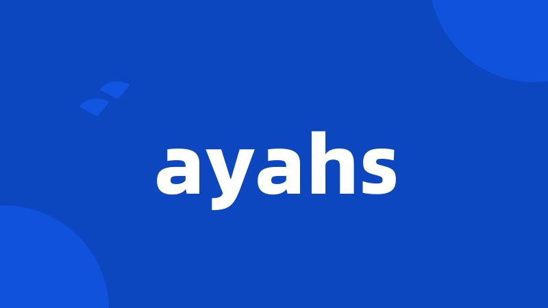 ayahs