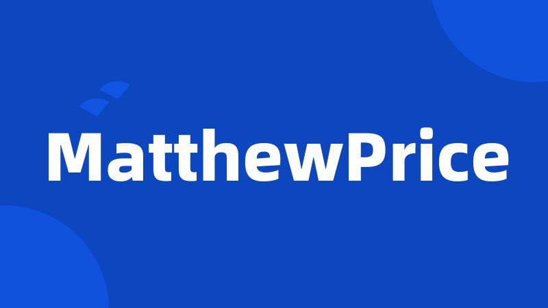 MatthewPrice