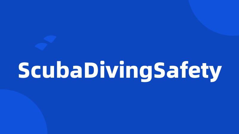 ScubaDivingSafety