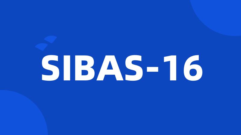 SIBAS-16