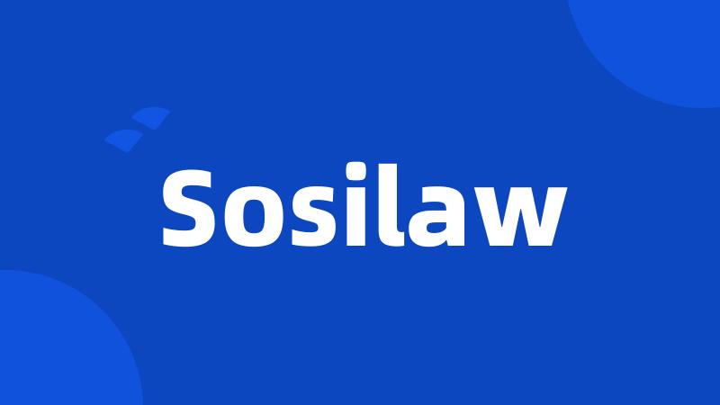 Sosilaw