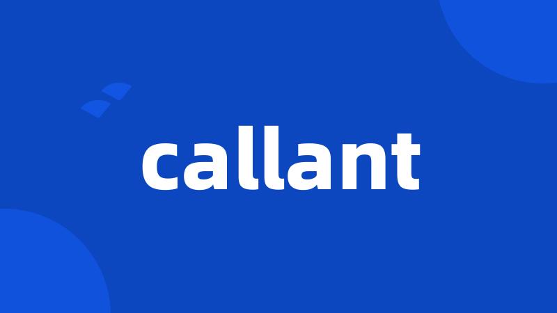 callant