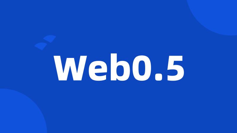 Web0.5