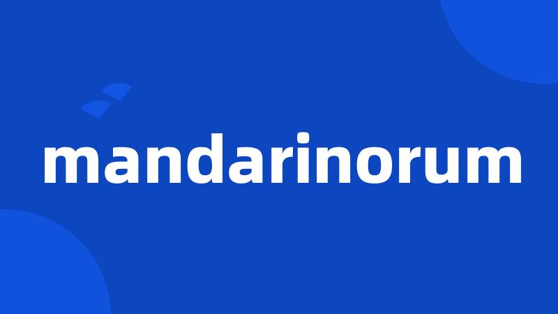 mandarinorum