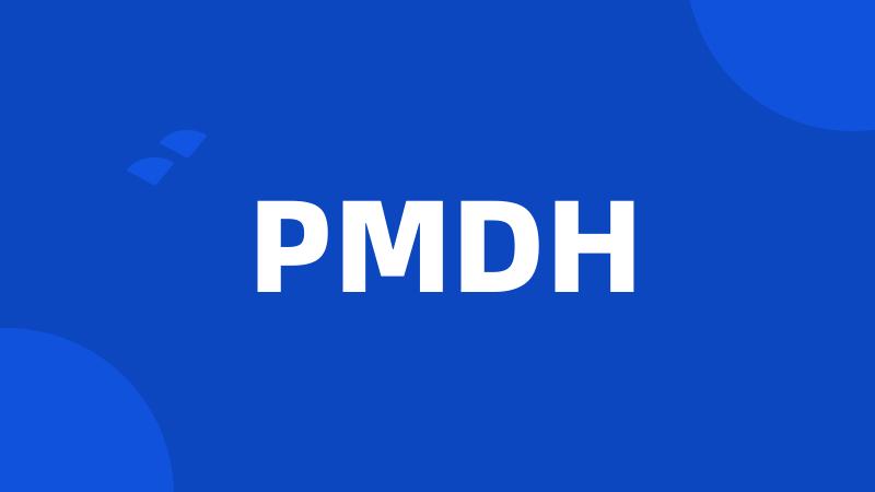 PMDH