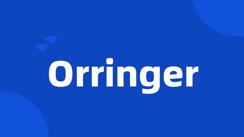 Orringer