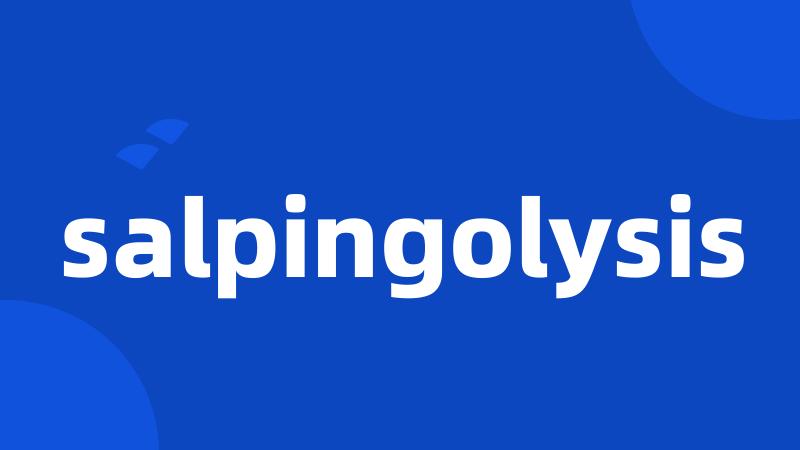 salpingolysis