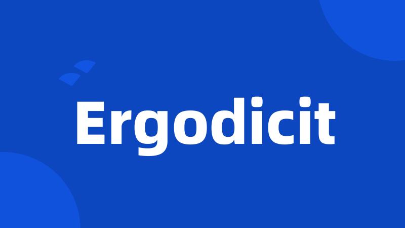 Ergodicit