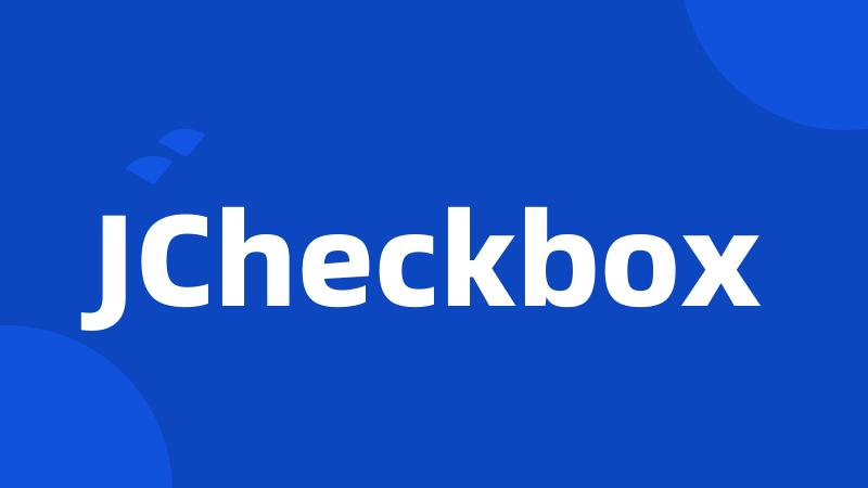 JCheckbox