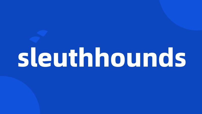 sleuthhounds