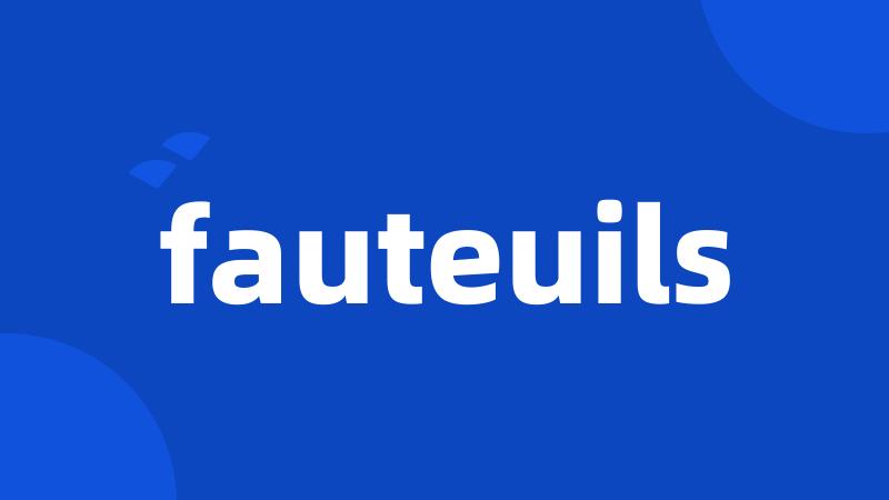 fauteuils