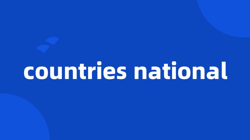 countries national