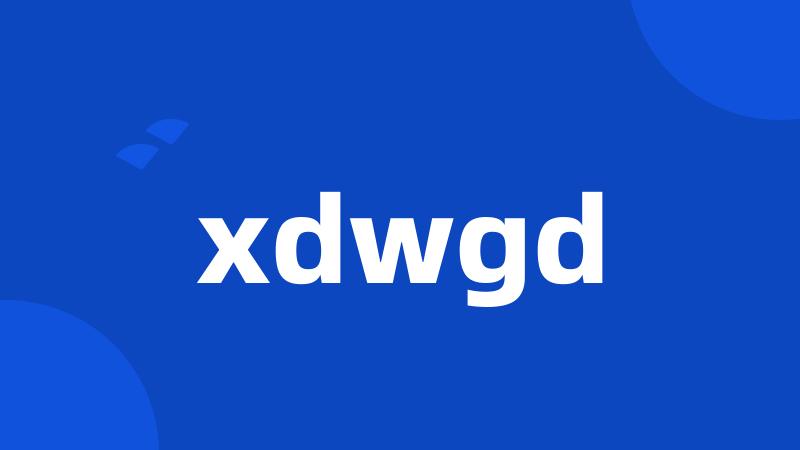 xdwgd