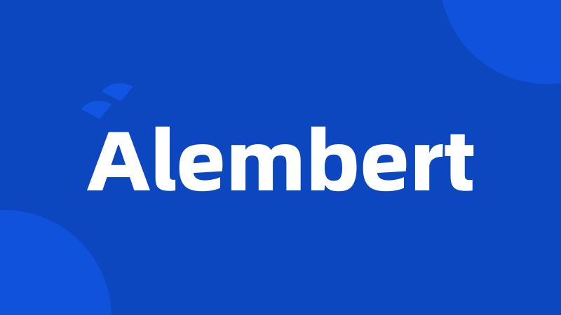 Alembert