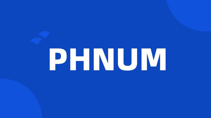 PHNUM