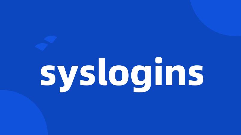 syslogins