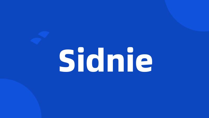 Sidnie