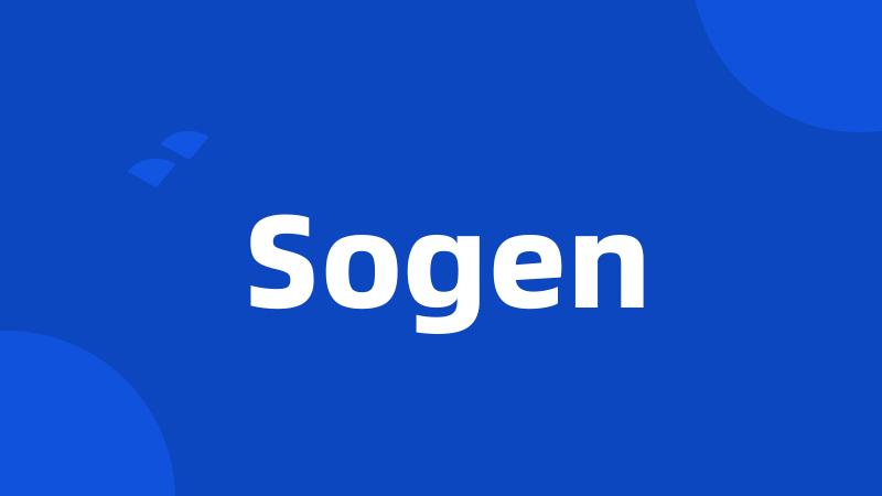 Sogen