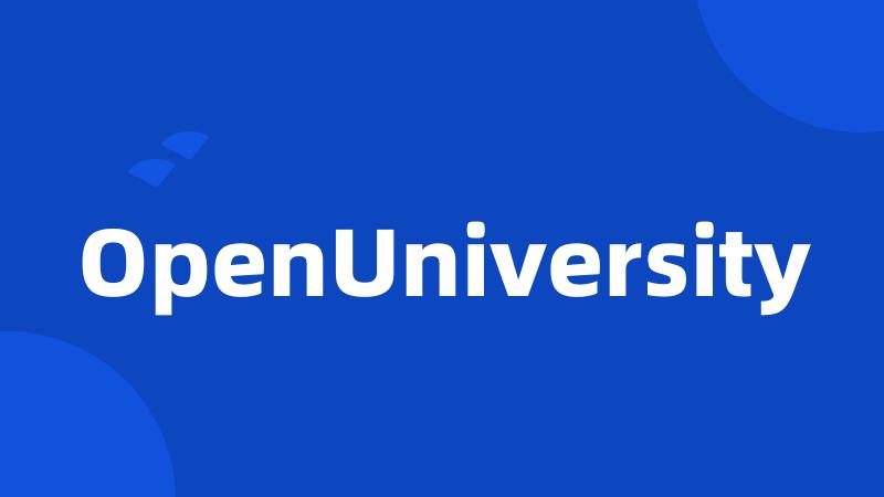 OpenUniversity