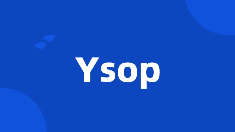 Ysop