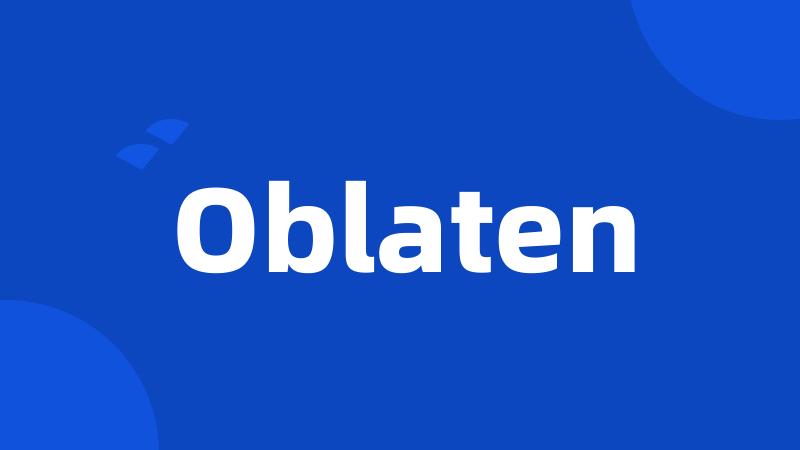 Oblaten