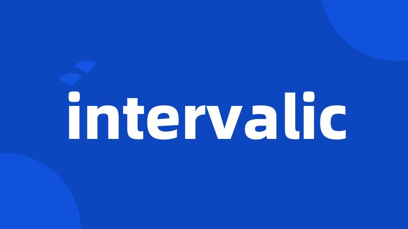 intervalic