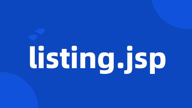 listing.jsp