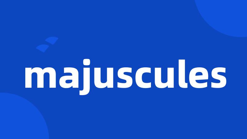 majuscules