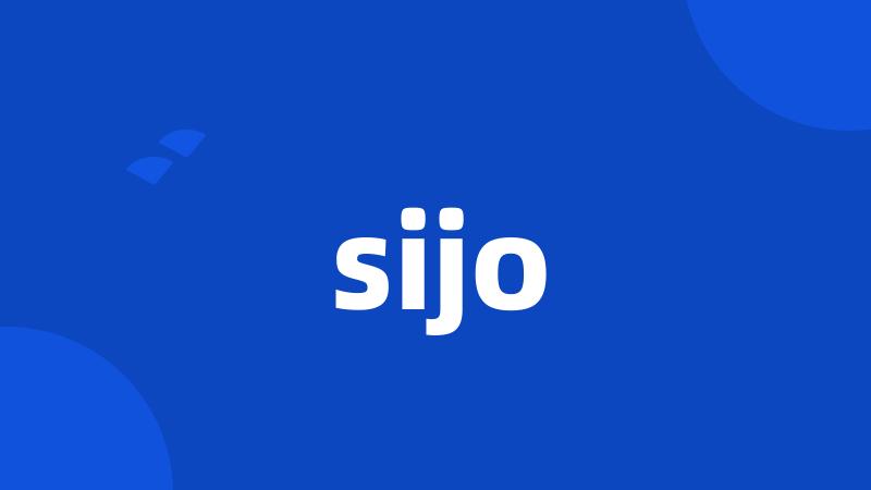 sijo