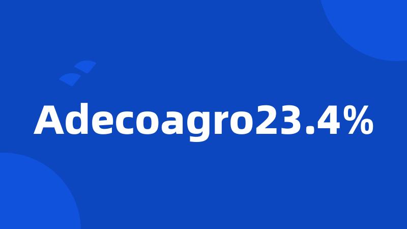 Adecoagro23.4%