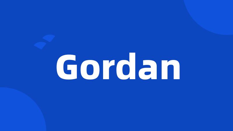 Gordan