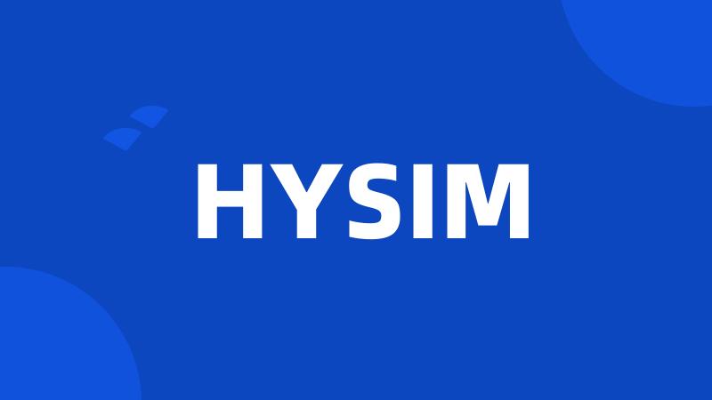 HYSIM