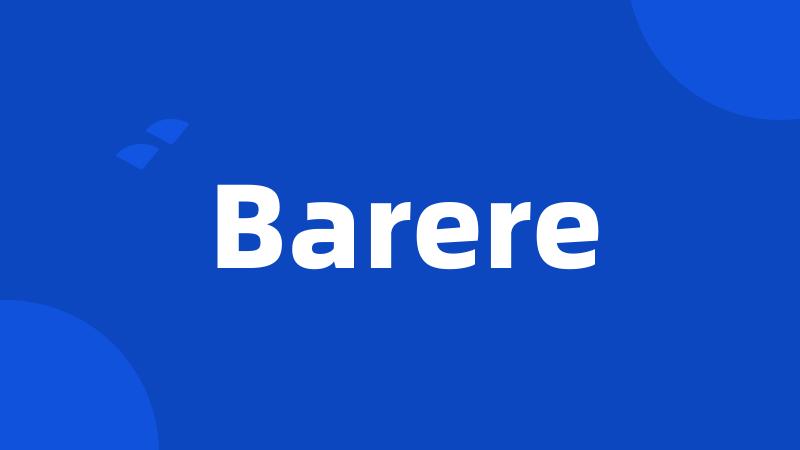 Barere